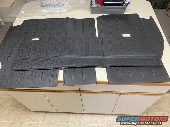Rear seatback liners.