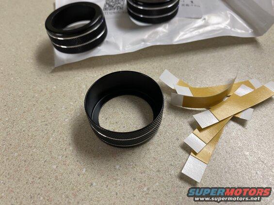 HVAC knob ring covers from Amazon.