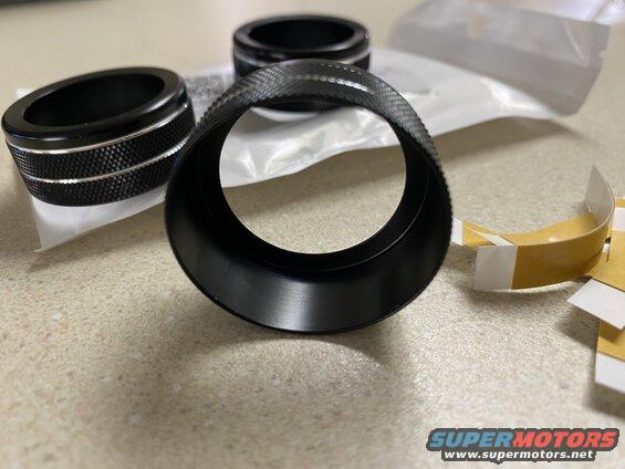 HVAC knob ring covers from Amazon.