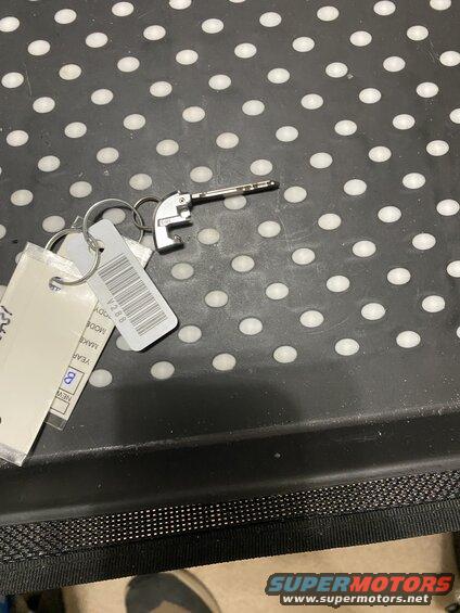 The emergency key from my spare keyfob.