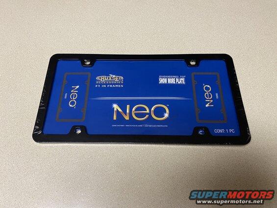 Picked up a license plate frame.