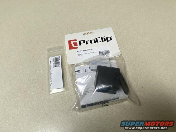 Two ProClip accessory packages for vehicle mounts and cable management.