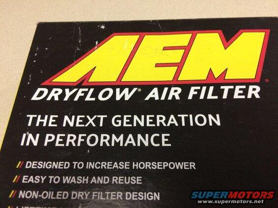 AEM #28-20395 dryflow filter.