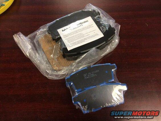 Ceramicbrake pads.