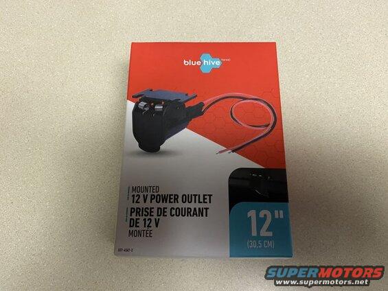 Box for a Blue Hive mounted 12V power outlet.