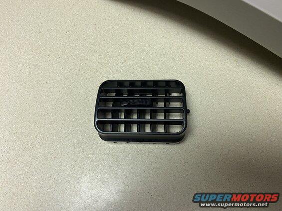 Black car air vent with adjustable louvers