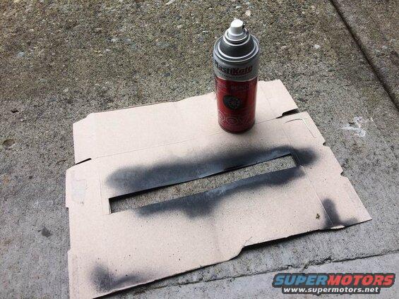 Some cardboard to prevent overspray and some matte black wheel paint. Note: black Plasti Dip was on covid backorder.
