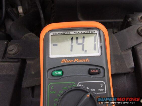 Engine running, DRL on.