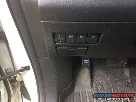 "DRL Switch" in the cubby; I will work on a proper mount for it.
