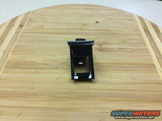 I made this plastic switch holder for the cubby, but the adhesive wouldn't hold and it ended up falling to pieces as I installed it.....