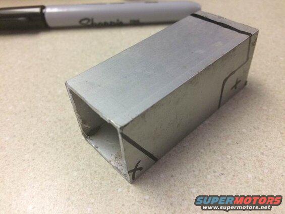 1" square aluminum tubing.