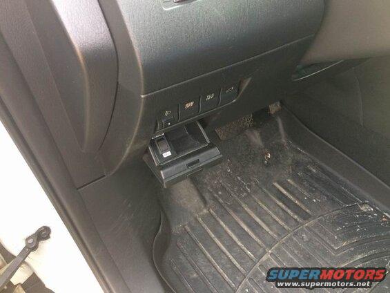 Trailer brake controller installed in a vehicle interior