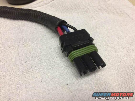 Wires trimmed to length and connector on.