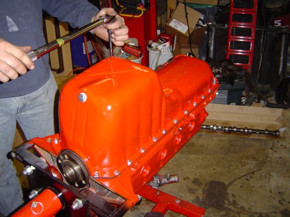 engine-reassembly-101.jpg Torqe for the pan bolts