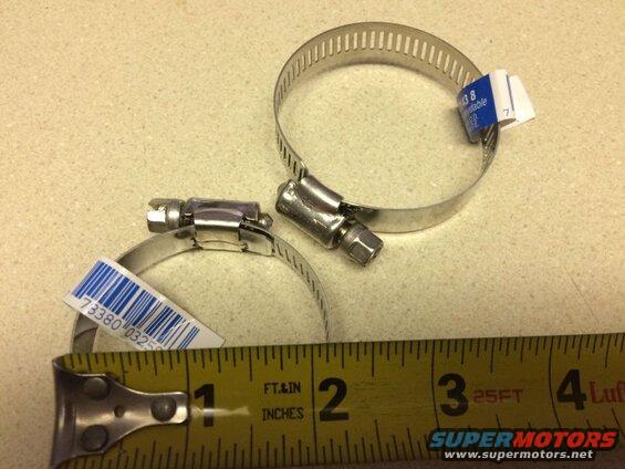 Some generic hose clamps will be the fix.