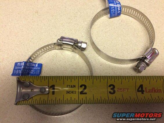Some generic hose clamps will be the fix.