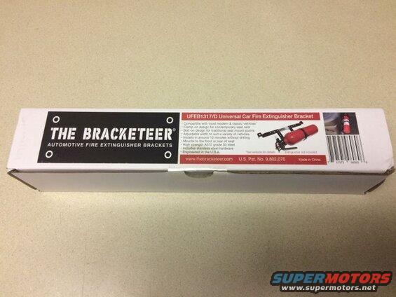 Box for THE BRACKETEER Universal Car Fire Extinguisher Bracket