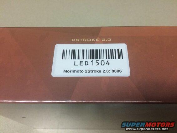 Label on a box for Morimoto 2Stroke 2.0 LED 1504