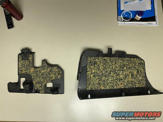Drivers side panel / passenger side panel.