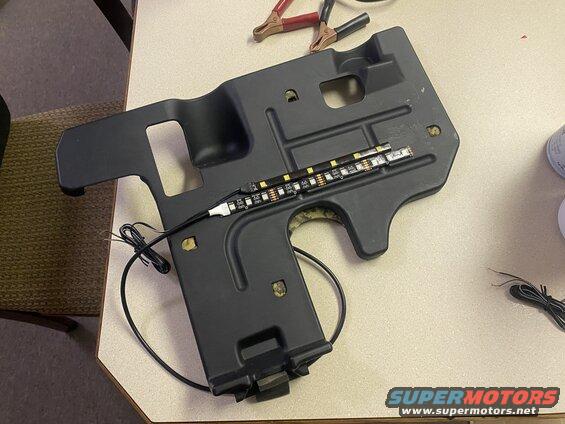 Drivers side panel; adding the white strip.