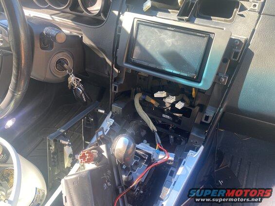 Dash pulled apart. I tapped into the wire I used for an auxilliary 12v outlet which is ignition hot.