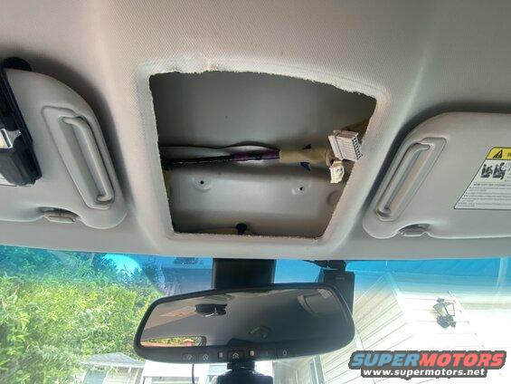 The hole and wiring.