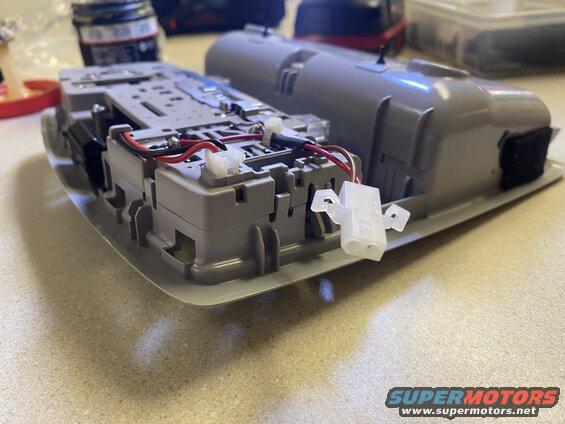 Wires routed, shrinked together and tied down. Wiring connector on as well.