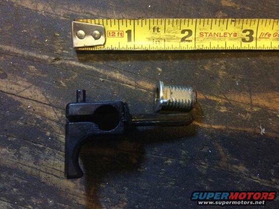 This is as far as it could go; the end of the nut had a teeny tiny amount of corrosion on it which stopped the plastic piece from doong its job.