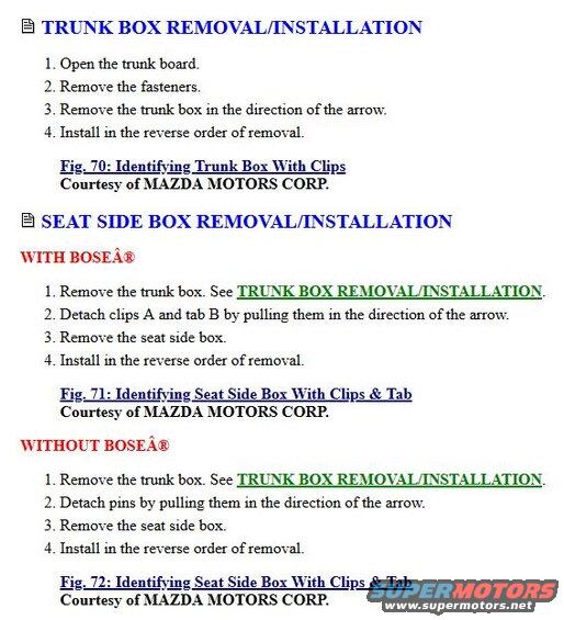 Interior Trim Removal Steps.
