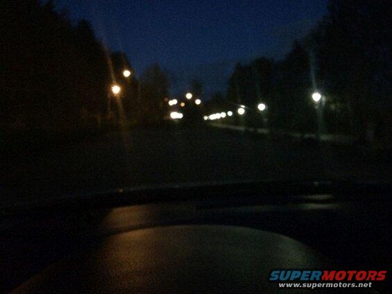 No lights.