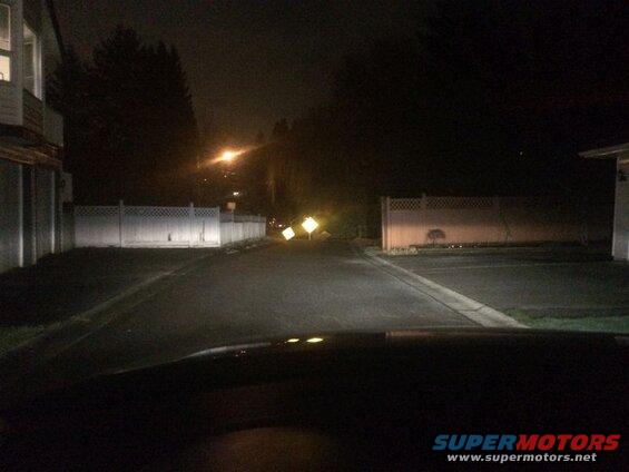 Fogs & low beams (stock).