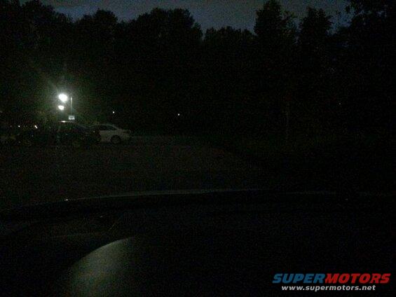 No lights.