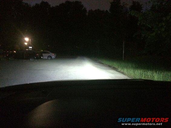 Low beams.
