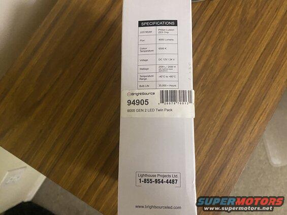 Brightsource #94905, 6500K, 4000 lumens.