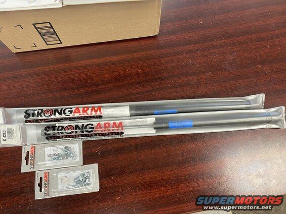 Struts and ball mounts.