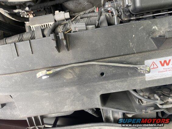 13mm wrench "modified to access the upper ball mount nut.