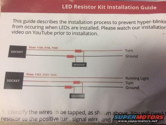 How to connect the load resistors.