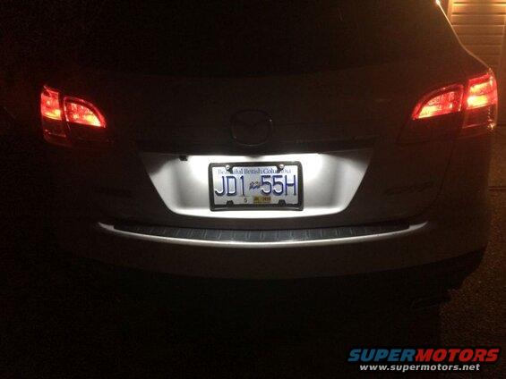 Changed the license plate lights to LED.....