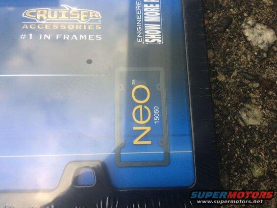 Cruiser Accessories license plate frame packaging