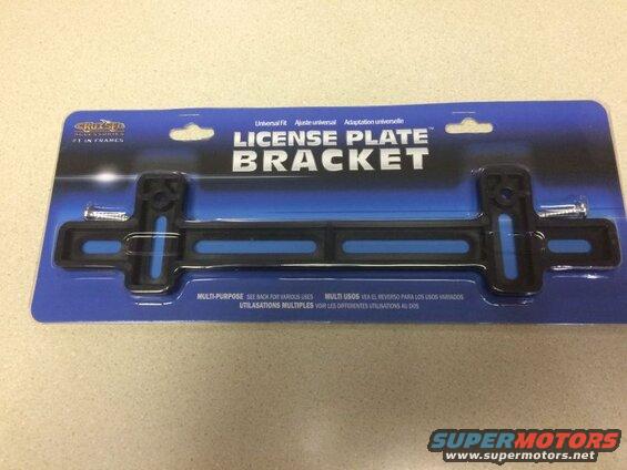 Packaged CRUZER license plate bracket