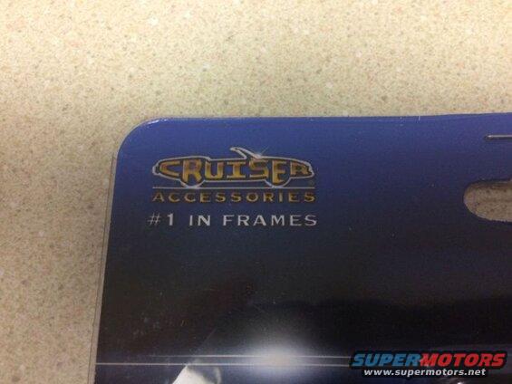 Packaging for Cruiser Accessories, stating "#1 IN FRAMES".