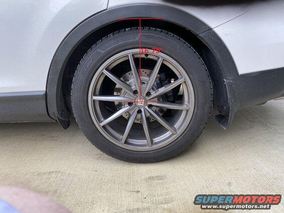 After Lowering: Rear @ 16.75" (drop of 1.25")