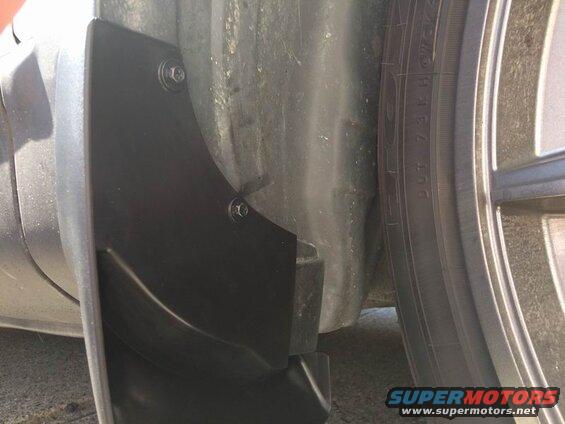 Right side bolts installed.