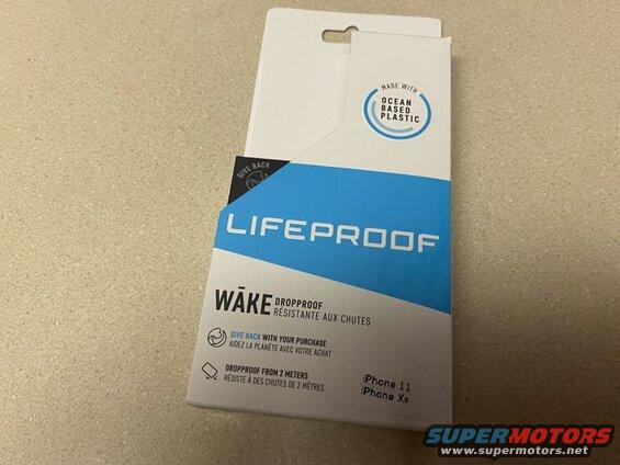 iPhone 11 with LifeProof Wake case.