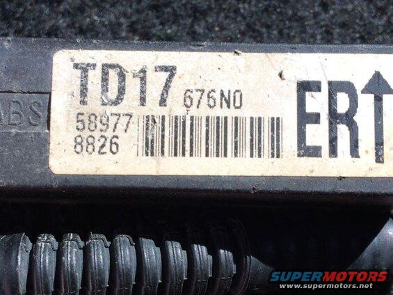 Part #TD17676N0.