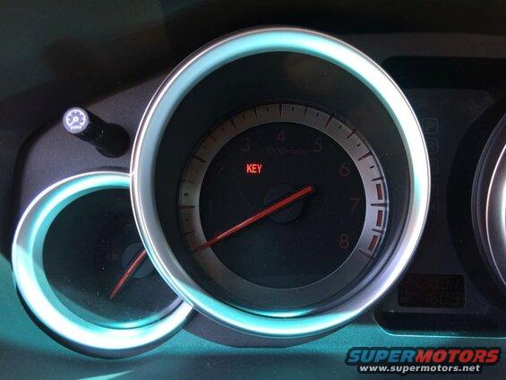 The "KEY" indicator should be off, so it is telling me that there is a problem..