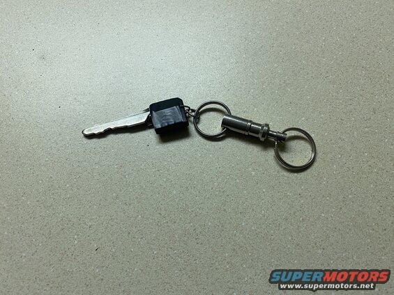 The smart-key fob has been acting up lately (not communicating with the vehicle), leaving me to have to pull out the emergency key to start the vehicle. This was getting old, so I made the key so it could go on my key ring.