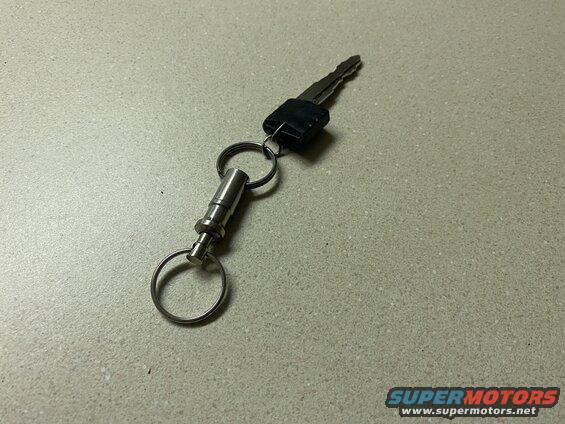 The smart-key fob has been acting up lately (not communicating with the vehicle), leaving me to have to pull out the emergency key to start the vehicle. This was getting old, so I made the key so it could go on my key ring.