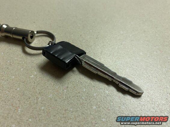 The smart-key fob has been acting up lately (not communicating with the vehicle), leaving me to have to pull out the emergency key to start the vehicle. This was getting old, so I made the key so it could go on my key ring.