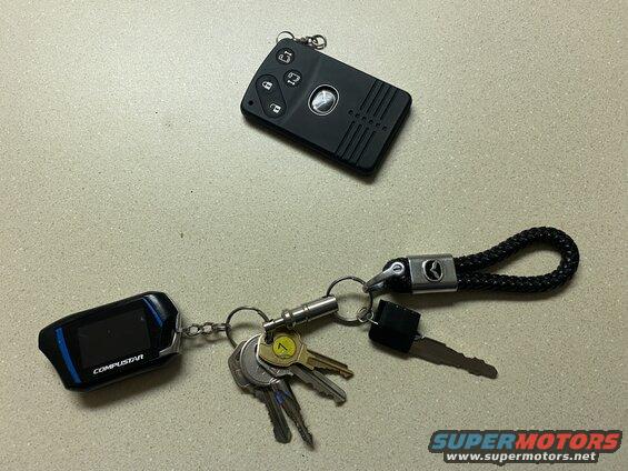 The smart-key fob has been acting up lately (not communicating with the vehicle), leaving me to have to pull out the emergency key to start the vehicle. This was getting old, so I made the key so it could go on my key ring.